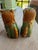 Mid Century Petite Green Glazed Bisque Foo Dogs, a Pair For Sale - Image 4 of 8