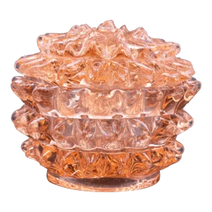 1950s Orange Ercole Barovier Rostrato Murano Glass Vase for Barovier & Toso