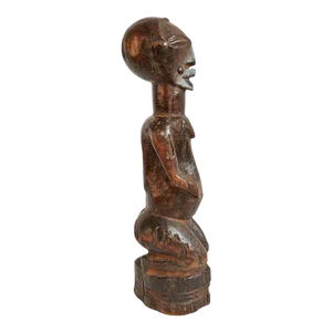 Vintage Songye Carved Wood Female Figure
