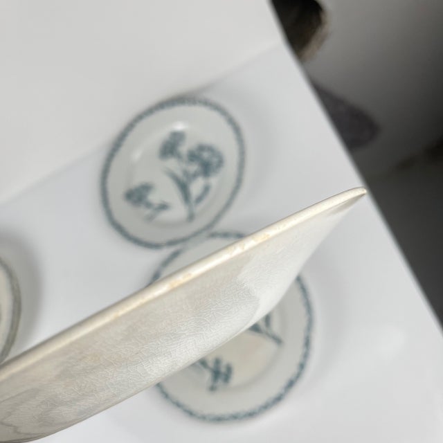 Antique Dessert Plates with Carnation Pattern from KG Lunéville, 1890s, Set of 6 For Sale - Image 10 of 14