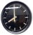 Plastic & Glass Wall Clock attributed to Pragotron, Former Czechoslovakia, 1990s For Sale