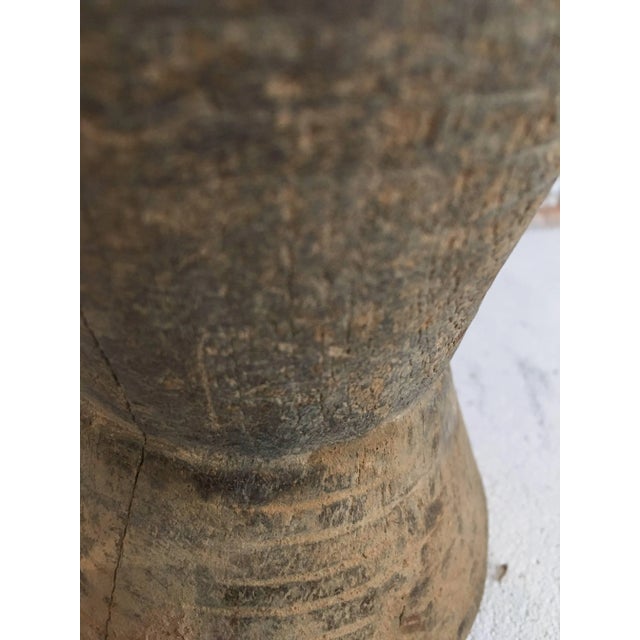 19th Century Small Wooden/Metal Mortar From Yemen/Saudi Border For Sale In Chicago - Image 6 of 10