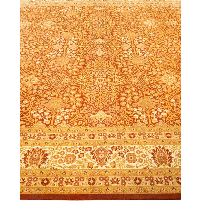 Solo Rugs Mogul, One-of-a-Kind Hand-Knotted Area Rug - Orange, 8' 3" x 10' 4" For Sale - Image 4 of 8