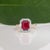 2020s Scarlet & Gray Game Day | 2.2Ct Natural Ruby & Diamond Ring in Solid 14k Gold For Sale - Image 5 of 9