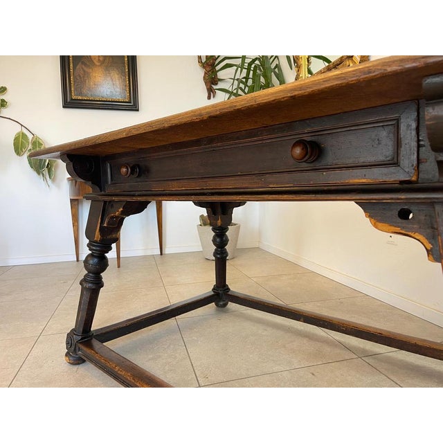 Baroque Farm Table, 1800s For Sale - Image 10 of 16
