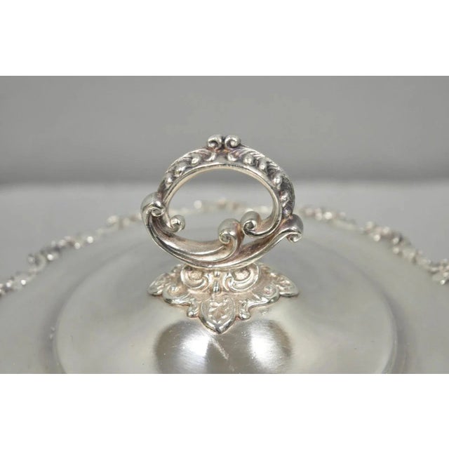 Antique Victorian Silver Plated Lidded Soup Tureen by Riverton Silver Co. For Sale - Image 4 of 12