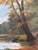 Vintage Original Landscape Oil Painting, Signed Farmhouse Art For Sale - Image 6 of 18