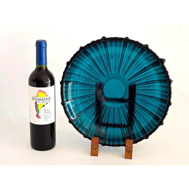 Glass 1964 Blenko Glass Centerpiece Bowl, Model #641l Designed by Joel Myers For Sale - Image 7 of 13