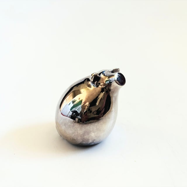 Mid-Century Modern Dansk Silver Plated Pig Figurine For Sale - Image 3 of 7