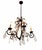Elegant vintage crystal chandelier featuring candle-style lighting and ornate detailing. The fixture gives off a warm,...
