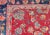 Blue All-Over Floral Design Antique Indian Rug in Red and Blue Tones For Sale - Image 8 of 13