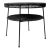 Mid-Century Black Wicker Side Table For Sale