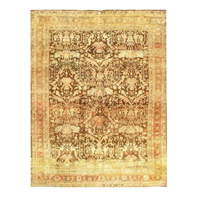 19th Century Antique Persian Farahan Rug - 10′8″ × 13′9″ For Sale - Image 4 of 4
