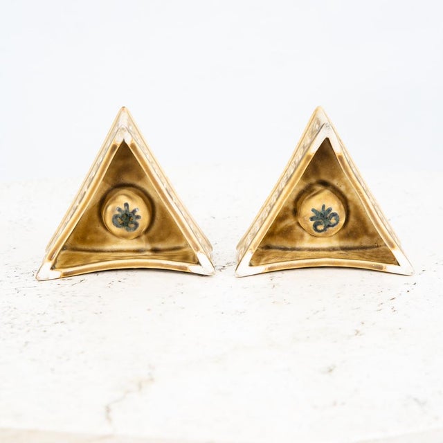 Jens Quistgaard Mid Century Modern Candlestick Holders Set 2 Quistgaard Relief Kronjyden Danish For Sale - Image 4 of 12