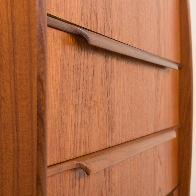 Brown Danish Chest of Drawers with Hidden Desk, 1960s For Sale - Image 8 of 18