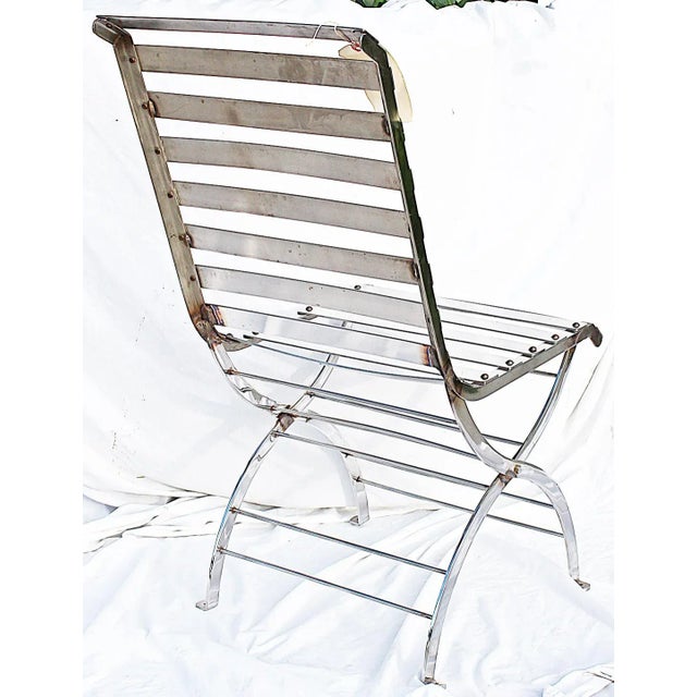 Custom Modern Stainless Steel Chair by Szilagyi For Sale - Image 9 of 10
