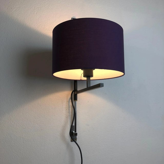 Minimalist Adjustable Metal Wall Light, 1960s For Sale - Image 10 of 18