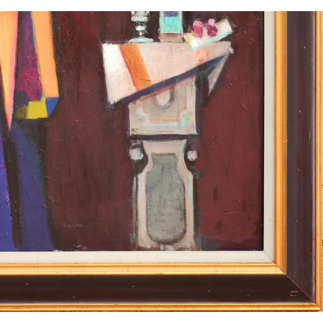 David Adickes "Dress of Many Colors with Still Life" Modern Abstract Female Portrait Painting, 2005 For Sale In Houston - Image 6 of 12