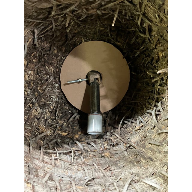 Textile 1940s Pyrenees Woven Basket Pendant For Sale - Image 7 of 8