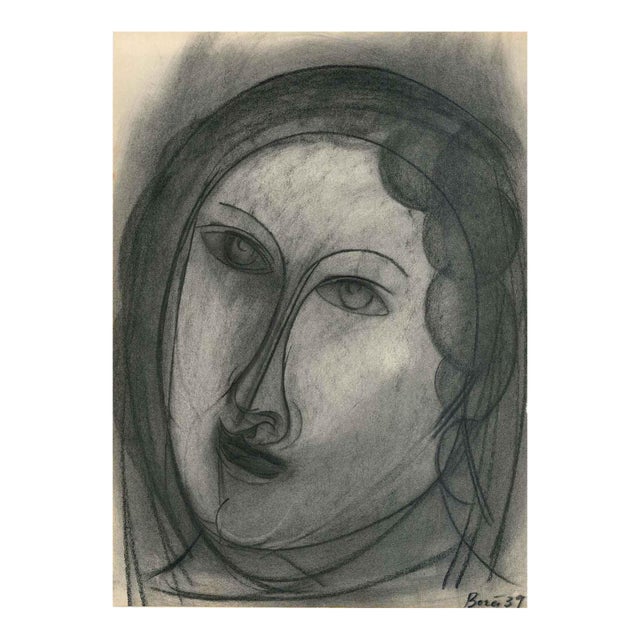 Francisco Bores Lithograph Head Verve 1939 For Sale