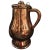 Metal French Polished Copper Jug or Pitcher With Lid and Handle, 19th Century For Sale - Image 7 of 7