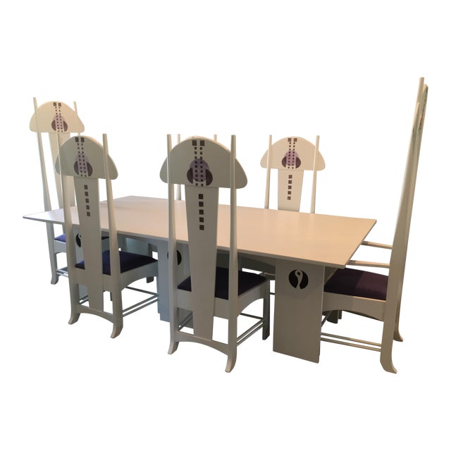 Art Nouveau Dining Table and Chairs Set of 9 Chairish