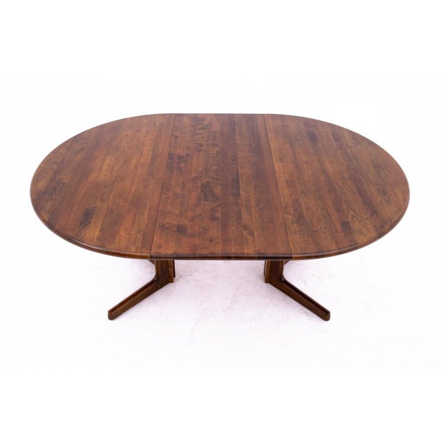 Brown Rosewood Dining Table by Schou Andersen, Denmark, 1960s For Sale - Image 8 of 10