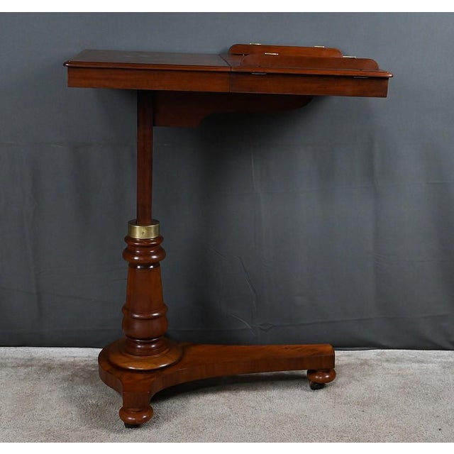 Victorian Mahogany Reading Table, England, Mid-19th Century For Sale - Image 9 of 18