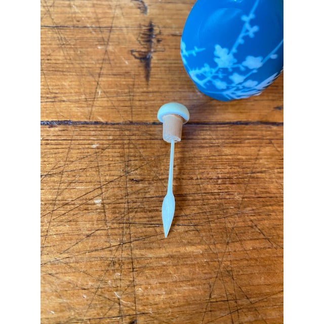 Glass Vintage Glass Peking Cherry Blossom Snuff Bottle For Sale - Image 7 of 7