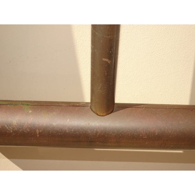 Antique Brass Bed Frame Headboard Footboard & Rails ~ French Country For Sale - Image 14 of 17