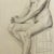 Realism Ludwig Ernst Faber (1855–1913) - Antique Figurative Nude Study of a Seated Woman, Signed (1891, Graphite on Paper) For Sale - Image 3 of 6