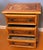 Vintage Burl Wood Veneer Inlaid Three-Drawer Chest With Bun Feet For Sale In Boston - Image 6 of 10