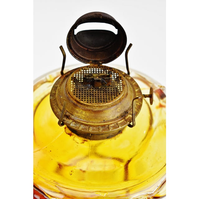 Vintage Glass P & a Peanut Oil Lamp Chairish