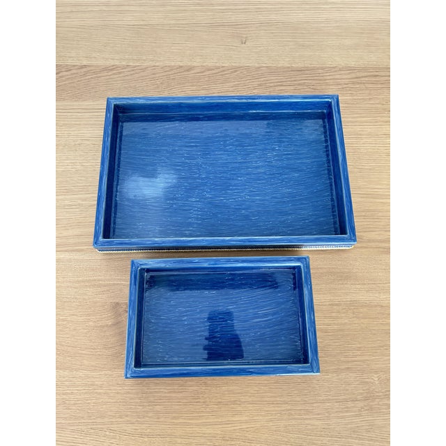 Large and Small Trays from Mike & Ally, USA, 2010s, Set of 2 For Sale - Image 4 of 6