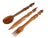 Item Details: -This set of fork, knife and spoon are hand carved of natural solid wood with unique figurative carved...