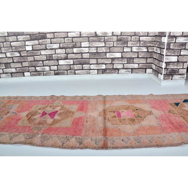 Turkish Mid 20th Century Geometric Anatolian Wool Carpet For Sale - Image 3 of 10