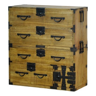 Japanese Tansu Chest of Drawers, 1870 For Sale