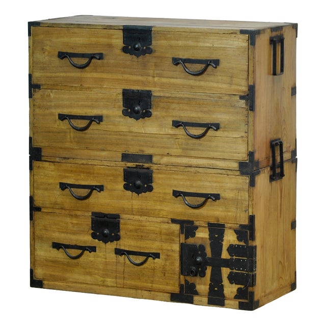 Japanese Tansu Chest of Drawers, 1870 For Sale