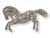 Elegant 1960s Italian silver-plated rearing horse sculpture, showcasing exquisite craftsmanship and dynamic detailing....