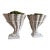 Bliss Studio Plaster Urns - A Pair For Sale