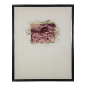 Jack Boynton "Big Bend #5" Modern Abstract Mixed Media Landscape 1970s