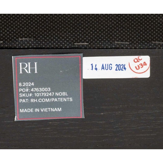 Restoration Hardware Black Dining Chairs, 6 For Sale - Image 12 of 13