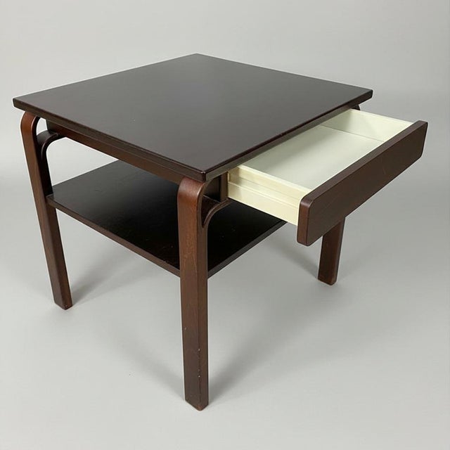 Brown Nordic Side Tables in Wood, 1970s, Set of 2 For Sale - Image 8 of 13