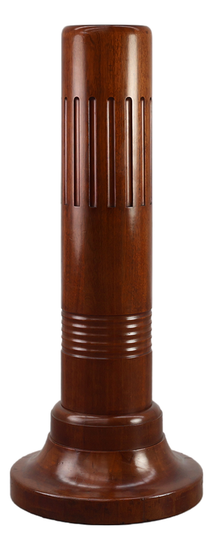 Art Deco Sculptural Wooden Pedestal, France, 1925