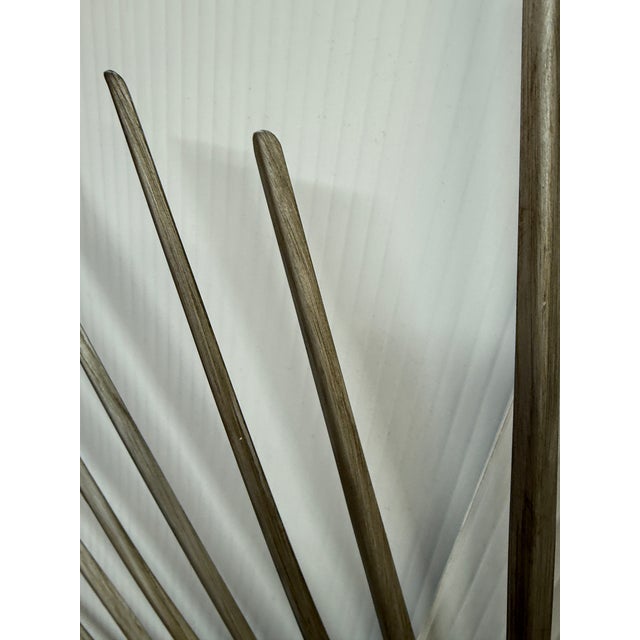 Convex Starburst Wall Mirror, Oversized For Sale In San Francisco - Image 6 of 12