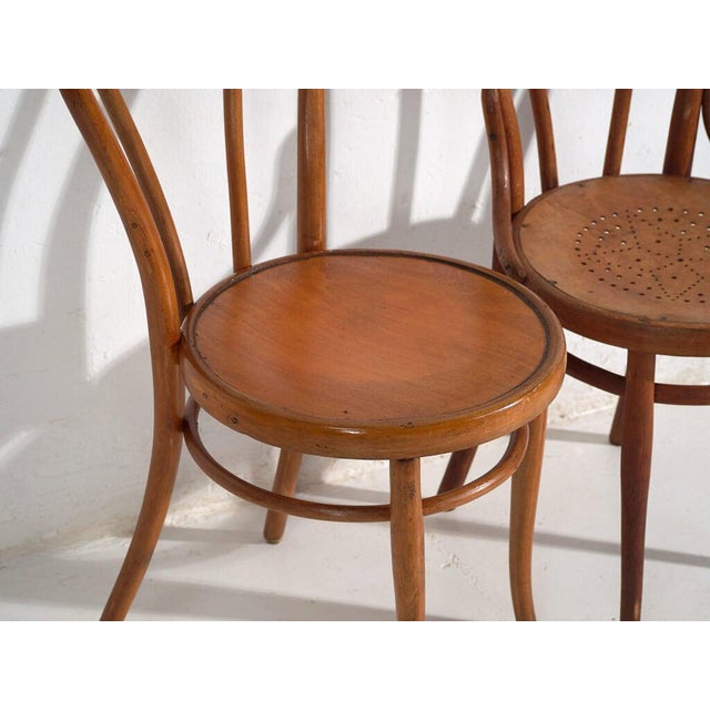 Wood Antique Chairs from Thonet, Set of 2 For Sale - Image 7 of 8