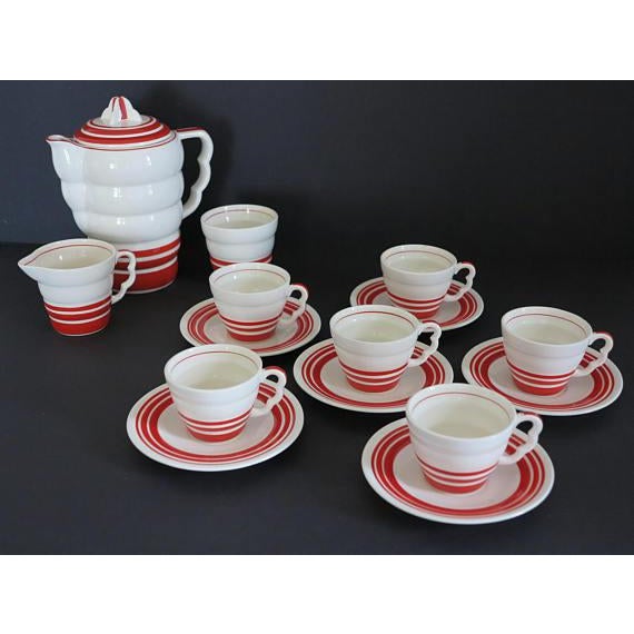 Art Deco Art Deco "Aristocrat" Demitasse Coffee Set - Set of 15 For Sale - Image 3 of 11