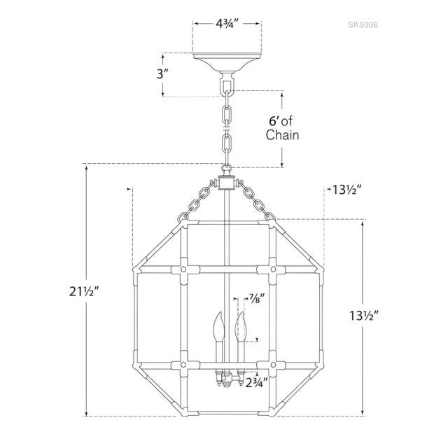 Visual Comfort Suzanne Kasler for Visual Comfort Signature Morris Small Lantern in Antique Zinc with Frosted Glass For Sale - Image 4 of 4