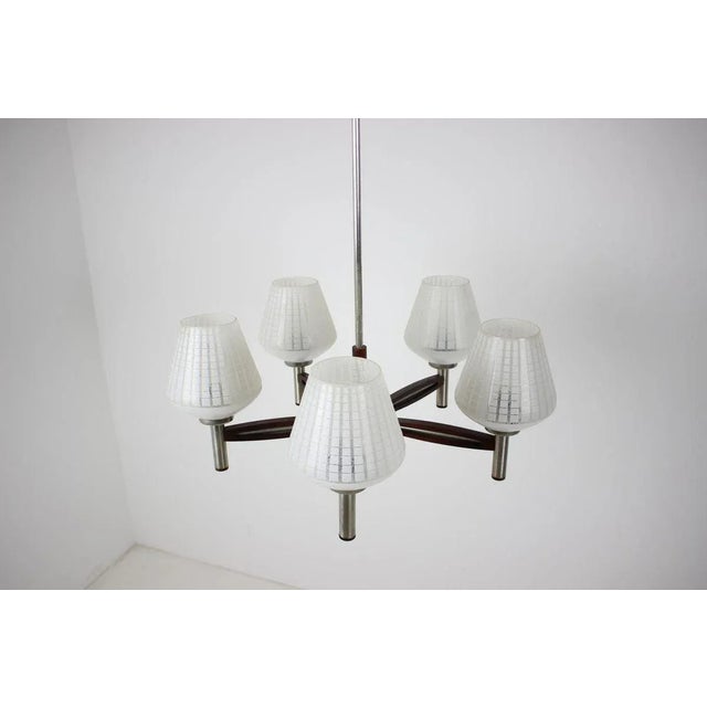 Mid-Century Modern Large Mid-Century German Chandelier, 1970s For Sale - Image 3 of 12