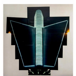 Rafael Salazar, Large Photo Collage Miami Beach Art Deco Neon Architectural Photograph Cuban Art, 1989 For Sale